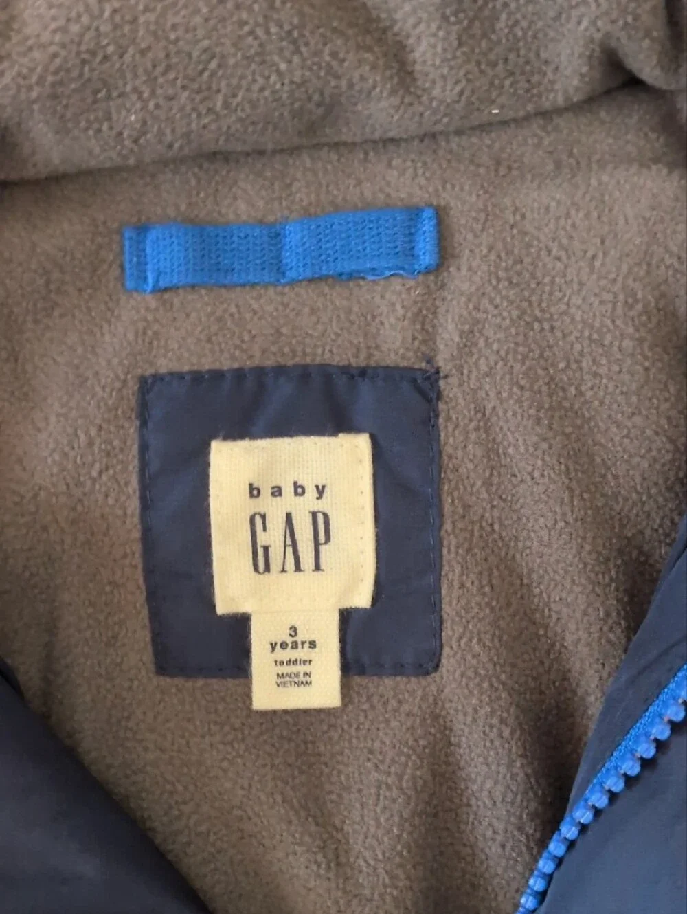 GAP Kids Navy Hooded Puffer Coat